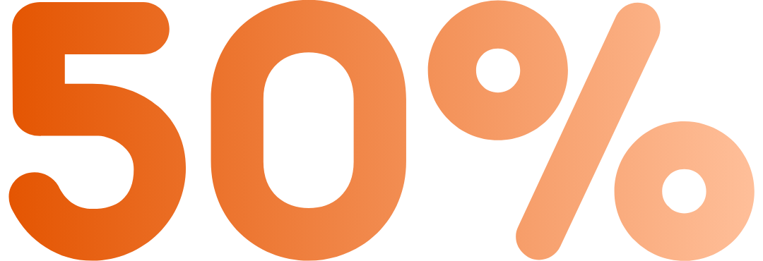 50% niższe koszty